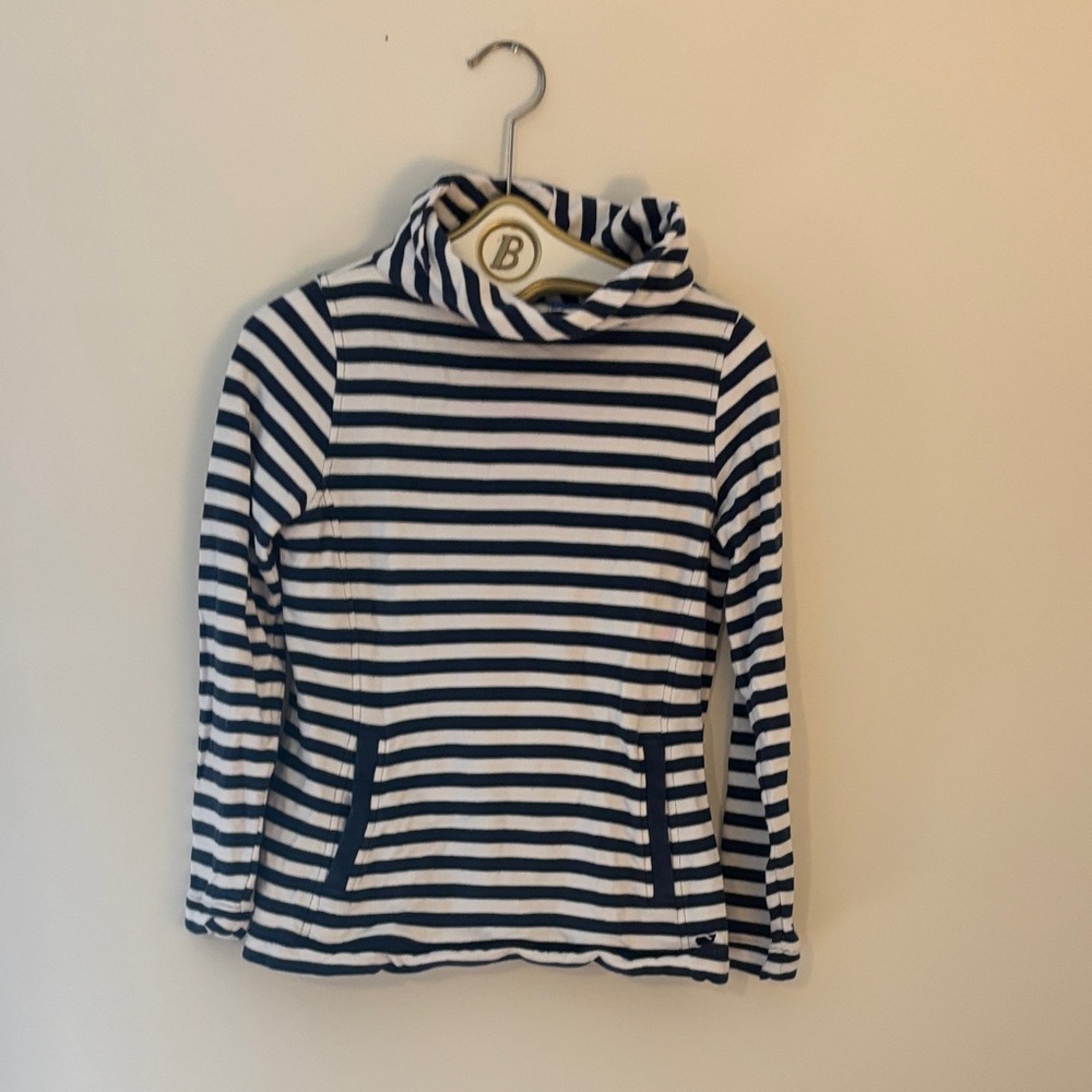 Vineyard Vines Navy and White Striped Hoodie
